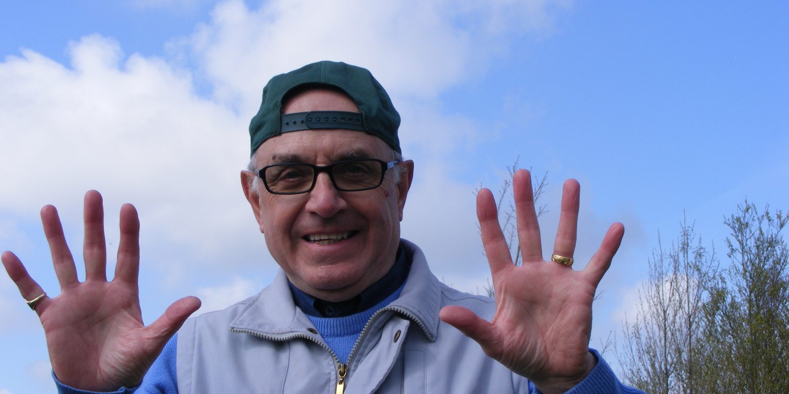 Guest blogger Stan Lawler with a bright blue sky in the background