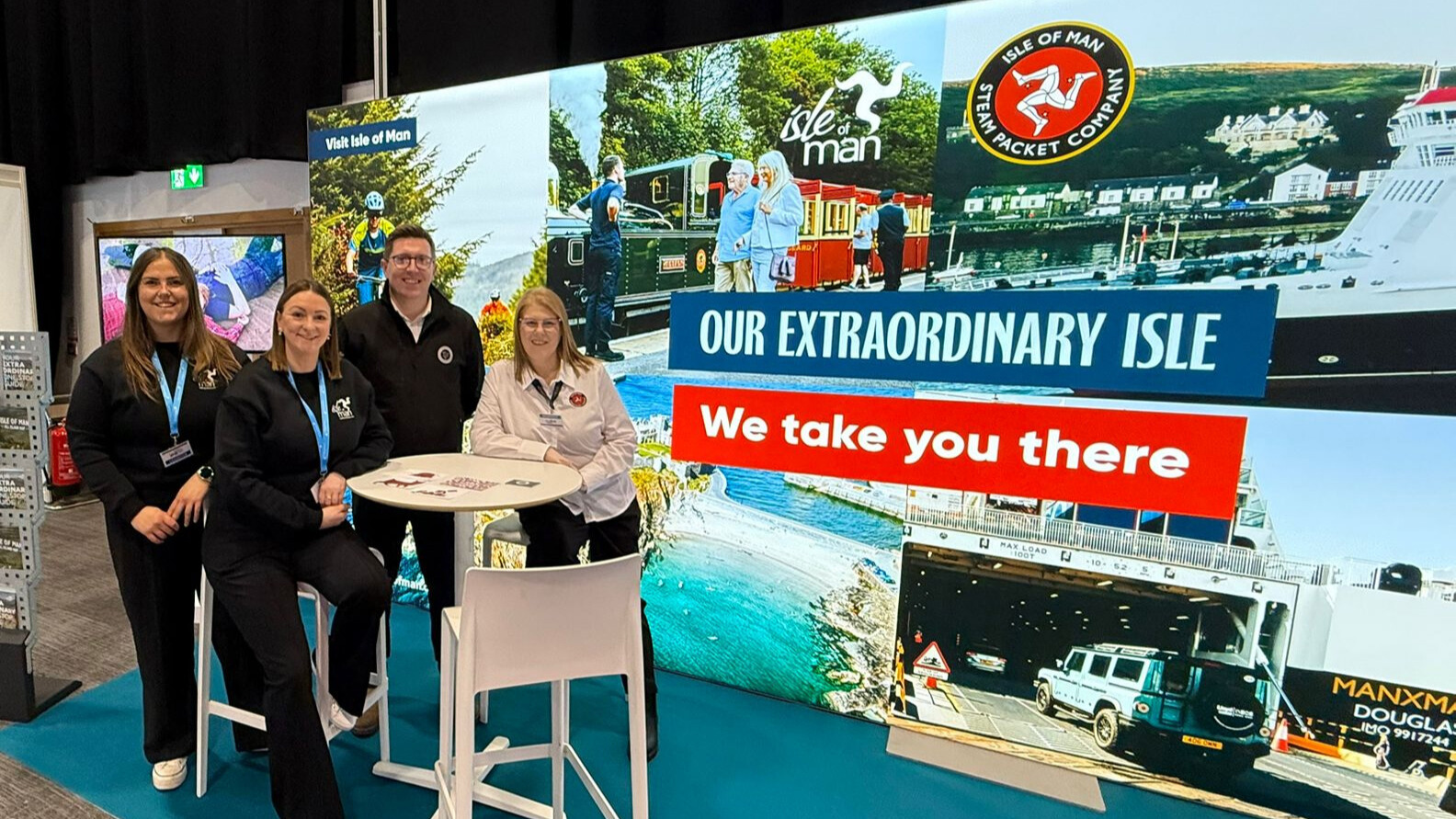 A view of the Isle of Man Steam Packet Company's stand, in partnership with Visit Isle of Man, at the Belfast Travel World Show. 