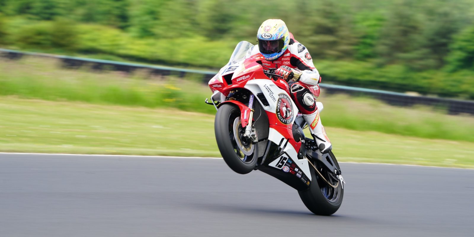 Nathan Harrison riding his bike